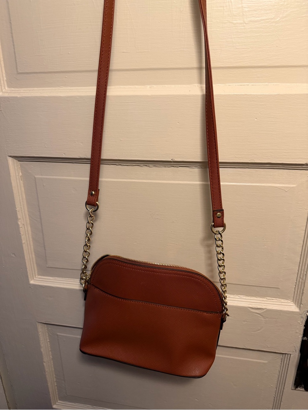 Women's Steve Madden Crossbody Bag in Cognac Brown - Classic Everyday Style
